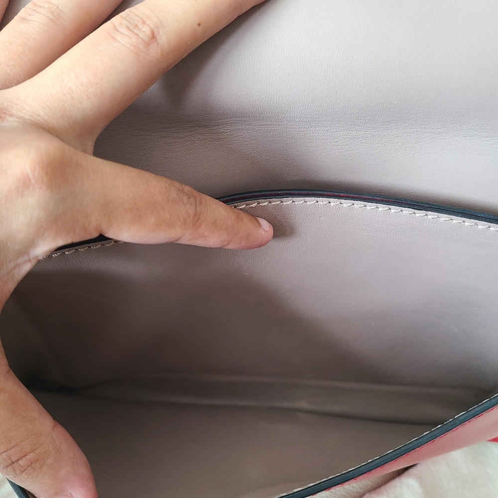 Valentino red rockstud clutch - Picture 13 of 16